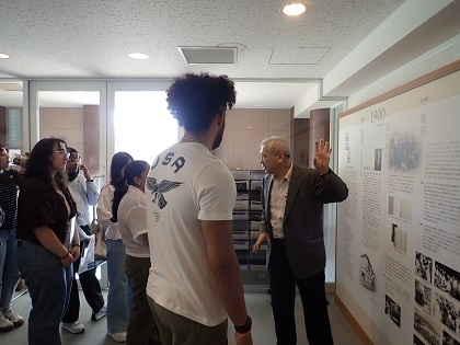 オハイオ州立大学の学生がいのち博物館来訪