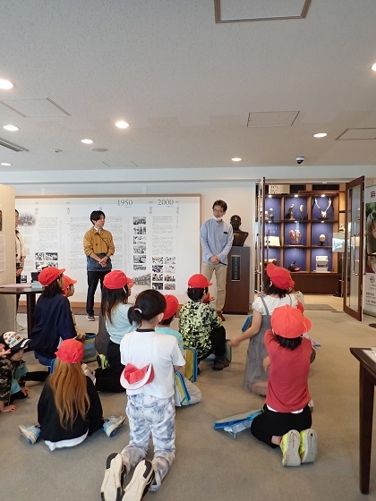 いのちの博物館で根小屋小学校SDGsスタディツアー