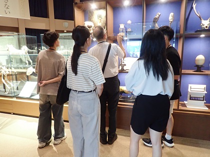 いのちの博物館に中興大学と屏東科技大學の学生が来館