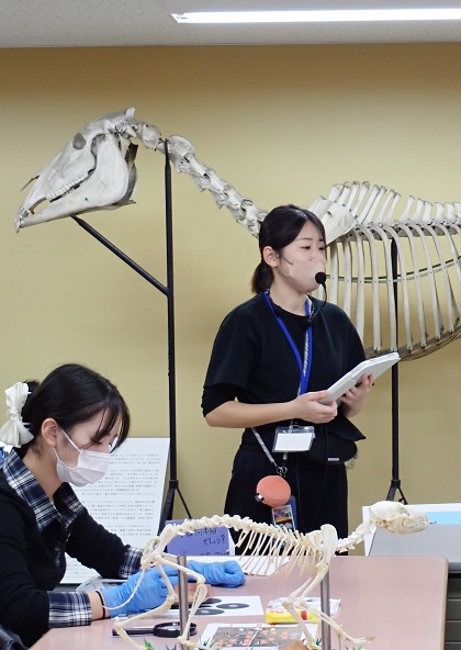 町田総合高校がいのちの博物館に来館