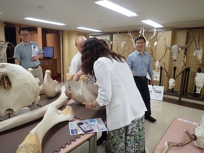 中国より研究者の皆様がいのちの博物館にご来館