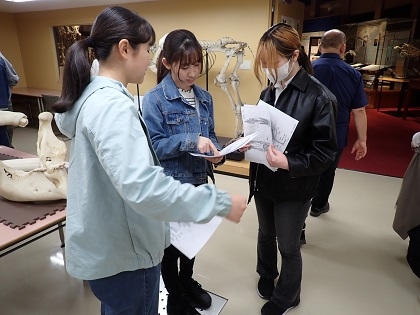 環境野生動物学の授業がいのちの博物館で行われました