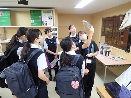 北豊島高等学校の1年生がいのちの博物館をご見学