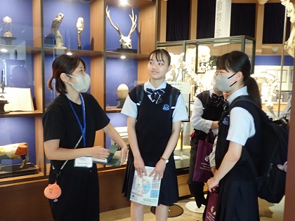 北豊島高等学校の1年生がいのちの博物館をご見学