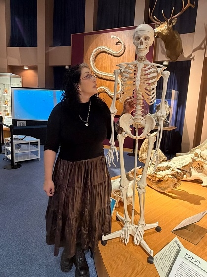 北イリノイ大学学生がいのちの博物館に来館