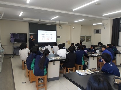 いのちの博物館館長が上溝南中学で出前授業