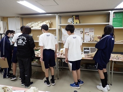 相模原市立共和中学校の皆様がいのちの博物館を見学