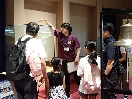 館内の案内は博物館解説サークル