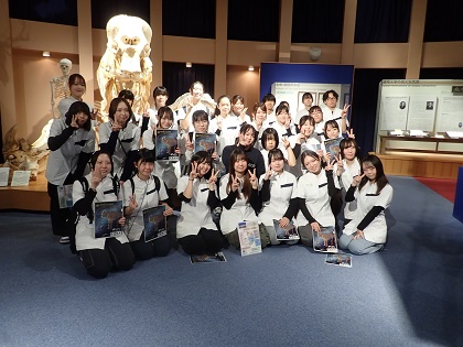 仙台ECO動物海洋専門学校の皆様がいのちの博物館に来館