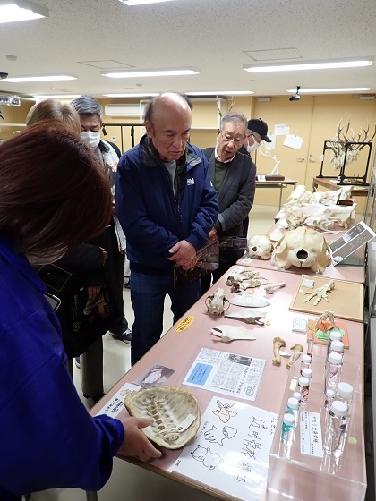 田名公民館がいのちの博物館に来館